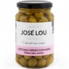 Оливки зеленые с косточкой с ароматом анчоуса  "Jose Lou",  335/200г