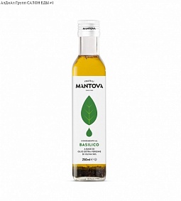 Масло оливковое Extra virgin с ароматом базилика "Mantova" 250 мл